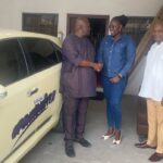 Ali Baba makes good his promise…donates Toyota Venza to O’jez Visually Impaired Band