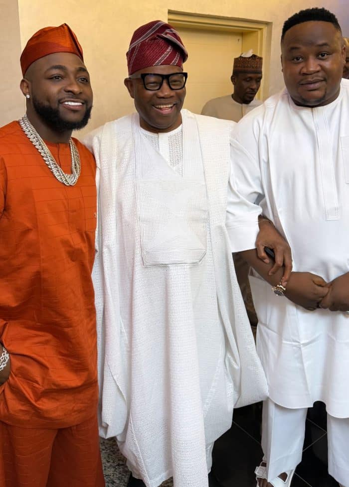 Davido and Chief priest with the Senate President